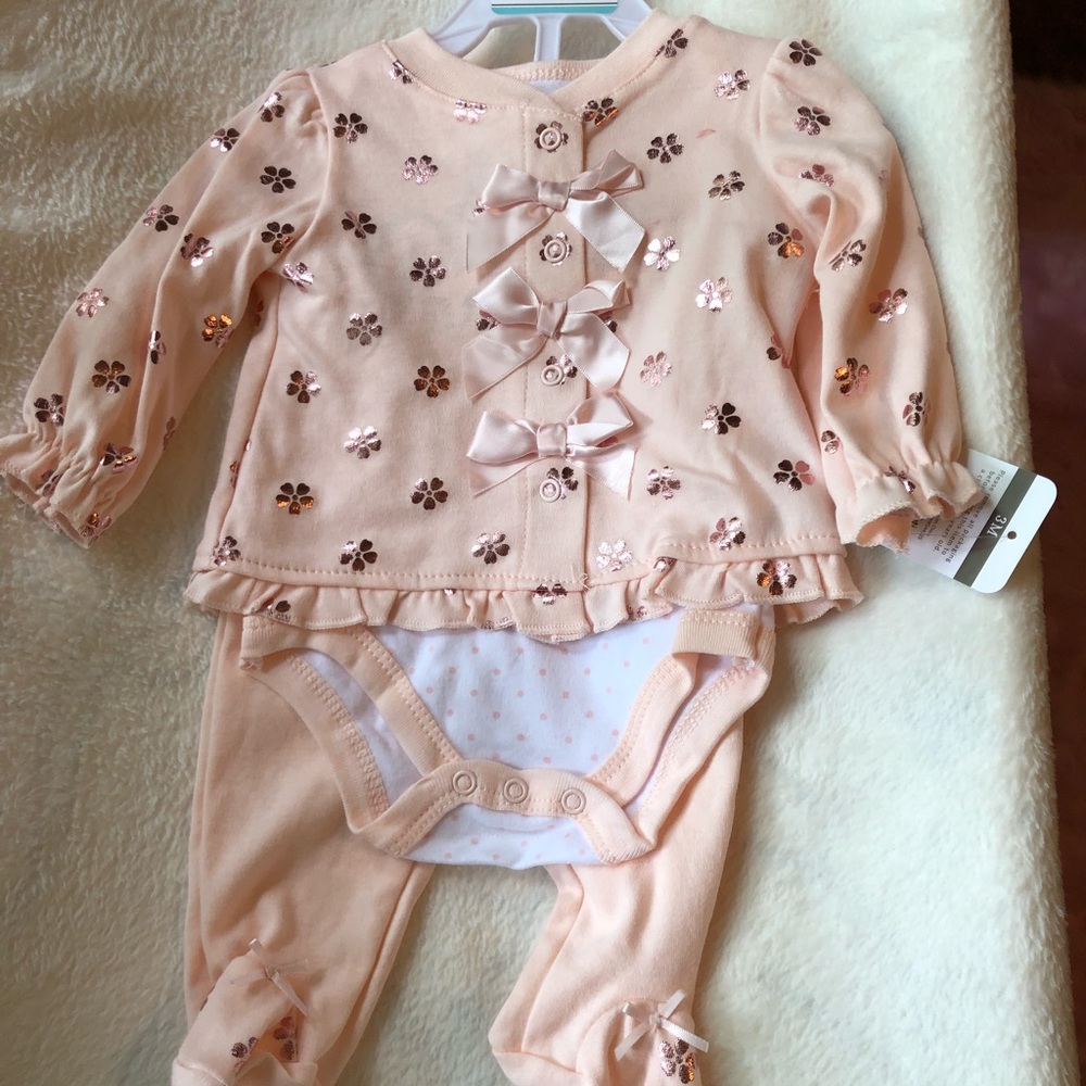 Baby girl 3 piece outfit